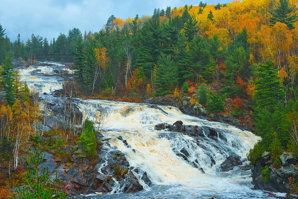Canada-Ontario-Onaping. Onaping River at Onaping Falls. art print by Jaynes Gallery for $57.95 CAD