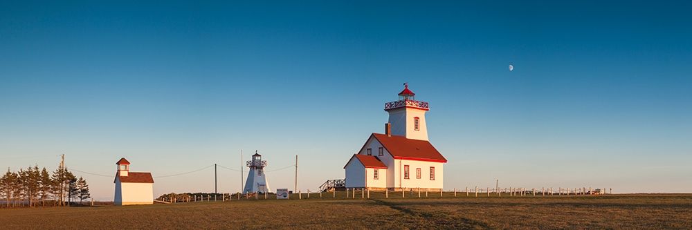 Canada-Prince Edward Island-Wood Islands-Wood Islands Lighthouse-sunset art print by Walter Bibikow for $57.95 CAD