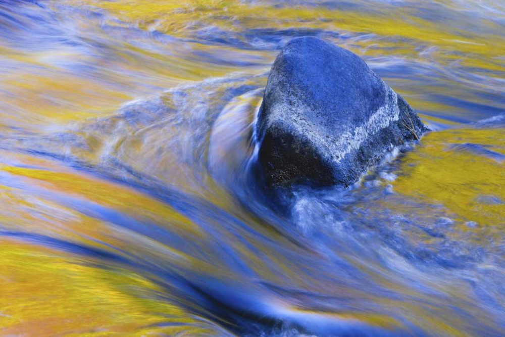 Canada, Quebec Fall colors reflecting on a river art print by Gilles Delisle for $57.95 CAD