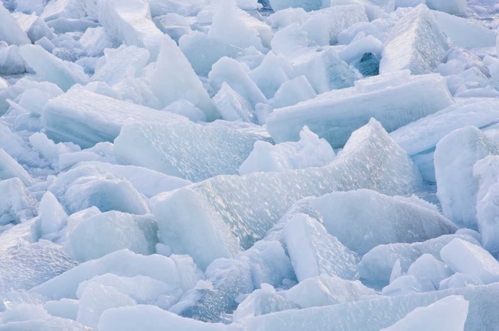 Canada, Quebec Melting ice on St Lawrence river art print by Gilles Delisle for $57.95 CAD
