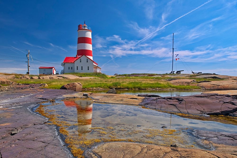 Canada-Quebec Pointe-des-Monts lighthouse along Gulf of St Lawrence art print by Jaynes Gallery for $57.95 CAD