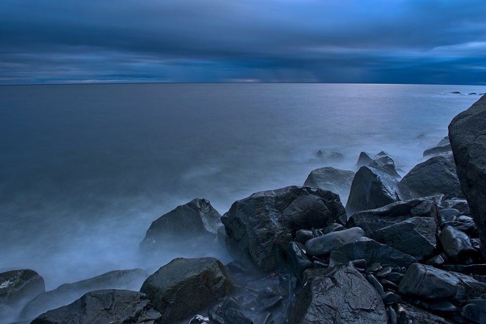 Canada-Quebec-Ruisseau Castor Waves crashing along the shoreline along the Gulf of St Lawrence art print by Jaynes Gallery for $57.95 CAD