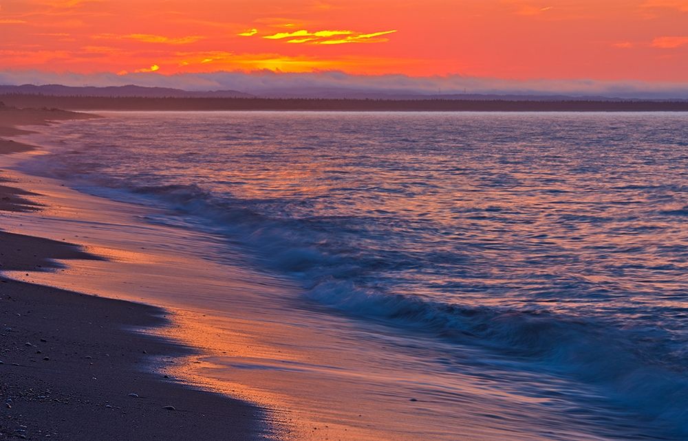 Canada-Quebec-Longue-Pointe-de-Mingan Sunrise along shoreline of Gulf of St Lawrence art print by Jaynes Gallery for $57.95 CAD