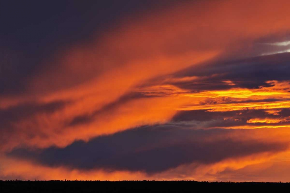 Canada Storm over Prince Albert NP at sunset art print by Mike Grandmaison for $57.95 CAD
