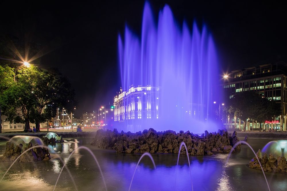 Austria-Vienna-Hochstrahlbrunnen-Fountain commemorating the Water Supply of Vienna art print by Hollice Looney for $57.95 CAD