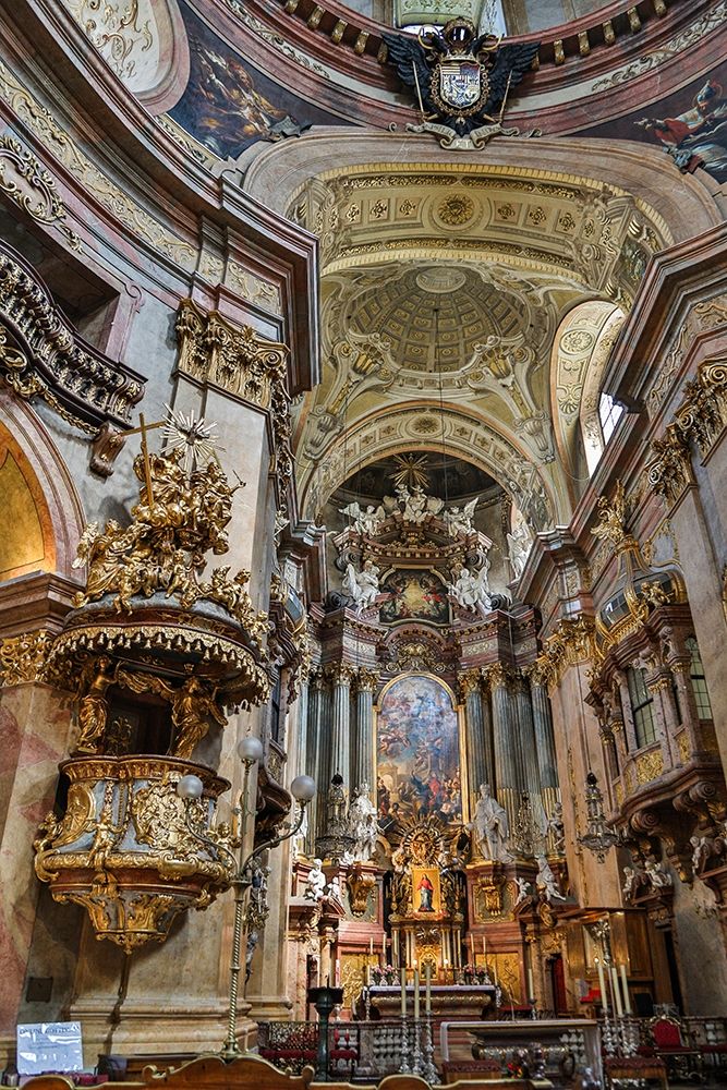 Austria-Vienna-Inner City (UNESCO World Heritage Site)-St Peters Church interior art print by Hollice Looney for $57.95 CAD