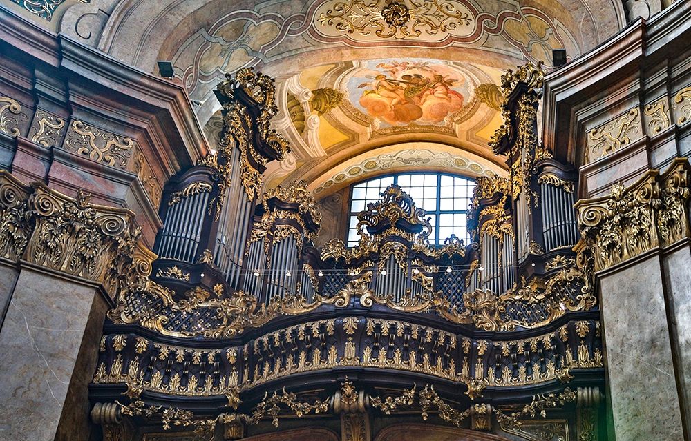 Austria-Vienna-Inner City (UNESCO World Heritage Site)-St Peters Church interior art print by Hollice Looney for $57.95 CAD