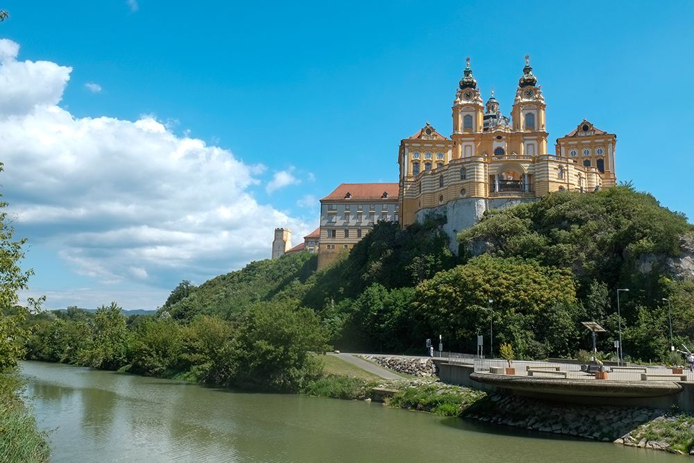 Melk, Austria. Melk Abbey, famous UNESCO site. art print by Julien McRoberts for $57.95 CAD