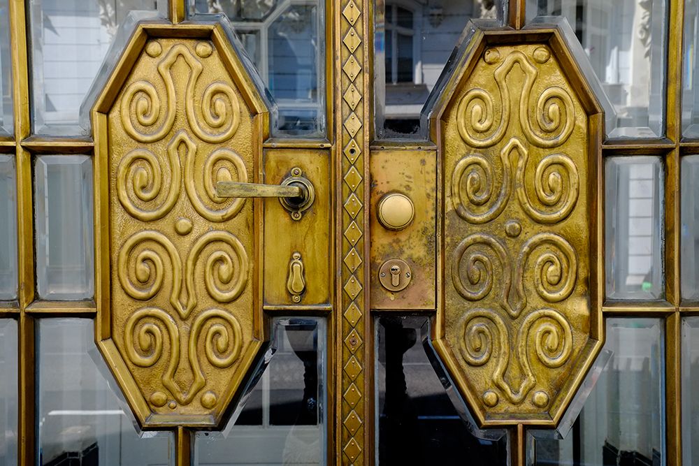 Vienna, Austria. Brass art deco door detail art print by Julien McRoberts for $57.95 CAD