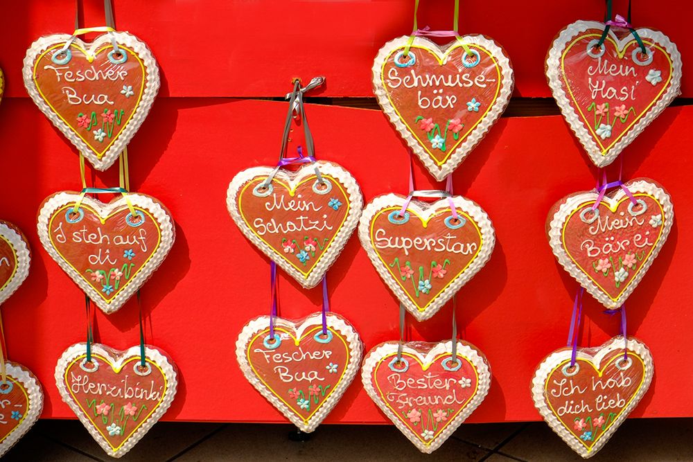 Vienna, Austria. Heart cookies with German sentiments. art print by Julien McRoberts for $57.95 CAD