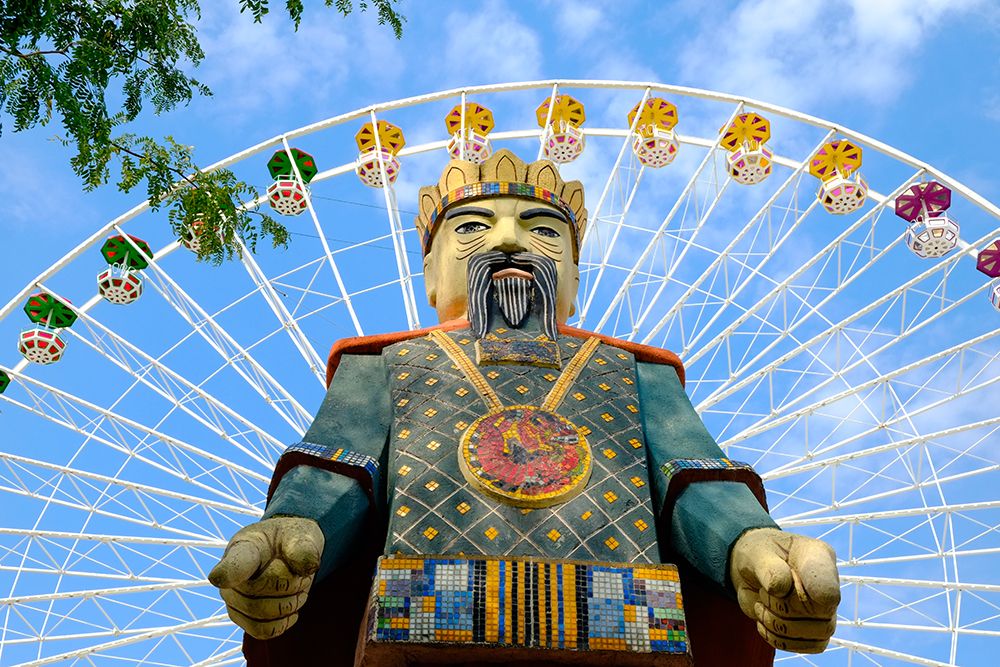 Vienna, Austria. Ferris wheel ride at the Famous Prater Amusement Park and Gardens. art print by Julien McRoberts for $57.95 CAD