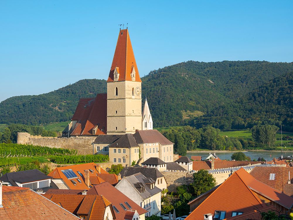 Church Maria Himmelfahrt-Assumption of Mary-Weissenkirchen-UNESCO World Heritage Site-Lower Austria art print by Martin Zwick for $57.95 CAD