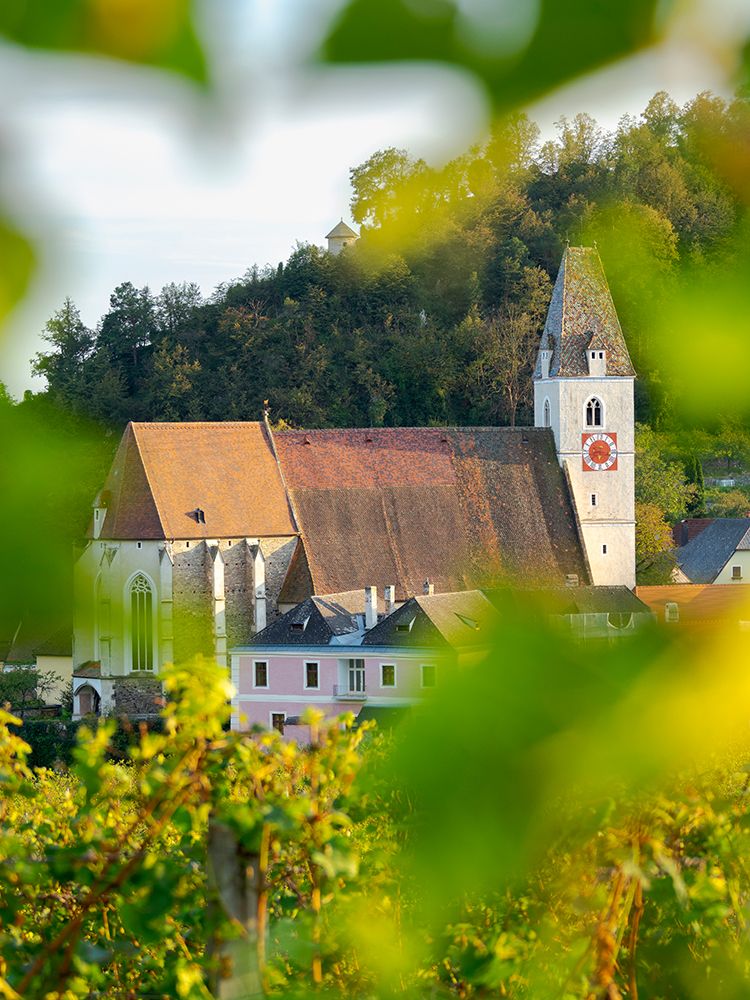 Church Heiliger Mauritius-Saint Maurice-Historic village Spitz-UNESCO World Heritage Site-Austria art print by Martin Zwick for $57.95 CAD
