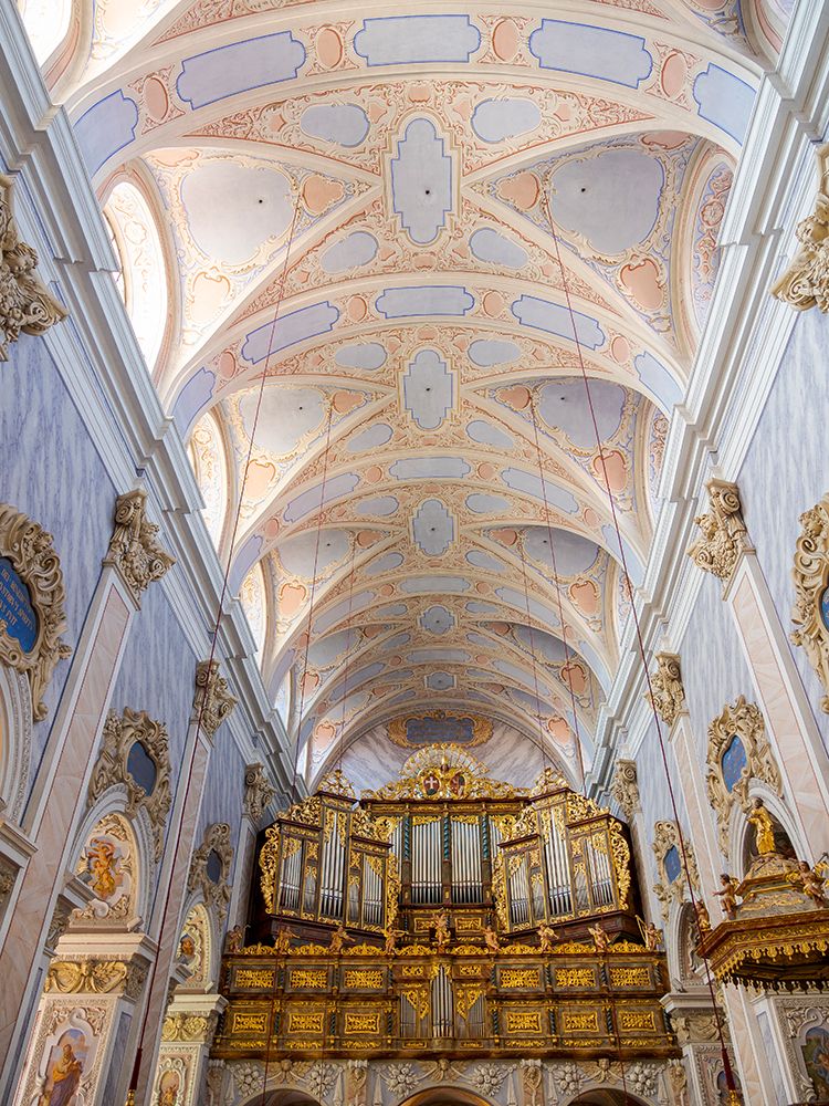 The collegiate church-the interior-Gottweig Abbey-a UNESCO World Heritage Site-Wachau-Lower Austria art print by Martin Zwick for $57.95 CAD