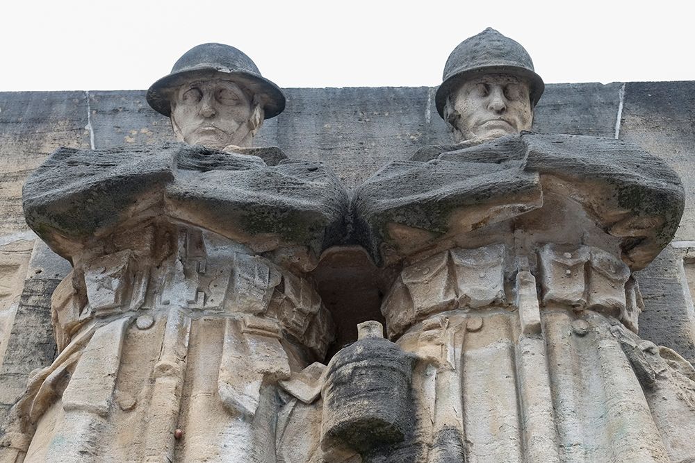 Brussels, Belgium. Art Deco sculpture from the late 1930s. art print by Julien McRoberts for $57.95 CAD