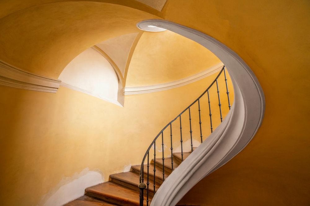 Czech Republic-Prague-Kutna Hora-Stairwell in Monastery Church of Assumption of Our Lady at Sedlec art print by Jaynes Gallery for $57.95 CAD