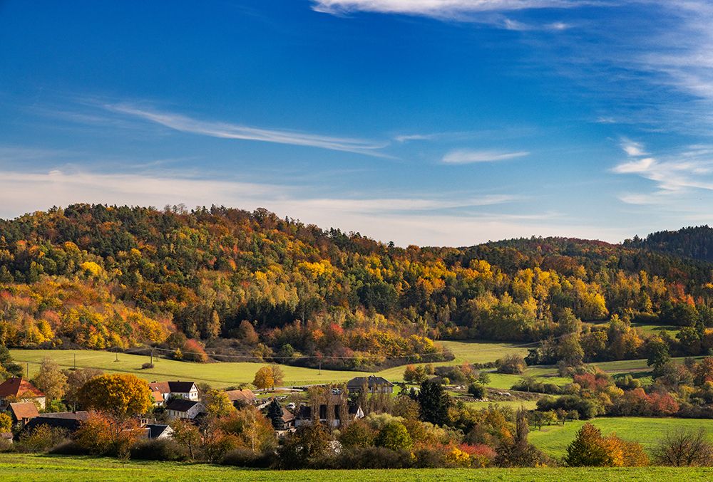Autumn color near the town of Tetlin in the Czech Republic art print by Chuck Haney for $57.95 CAD