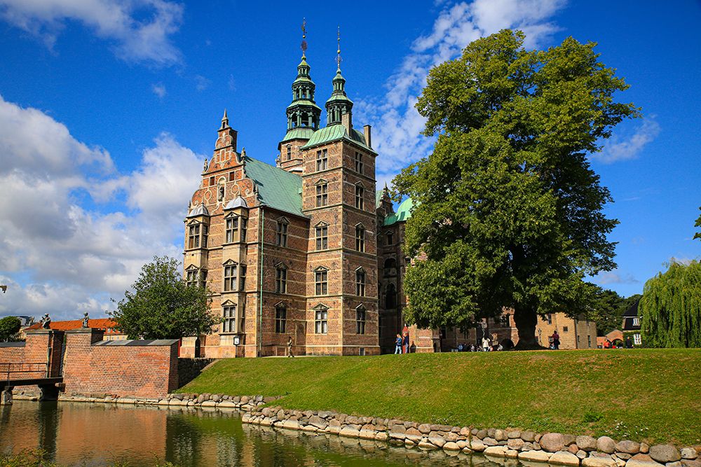 Copenhagen, Denmark. Rosenborg Castle and moat. art print by Jolly Sienda for $57.95 CAD