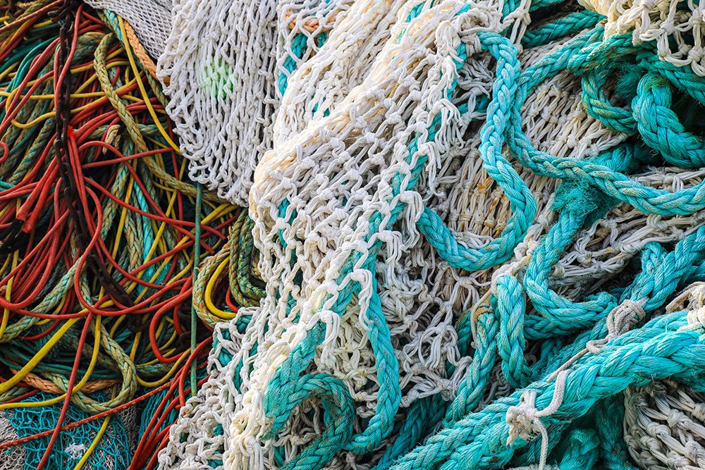 Skagen, Denmark. Colored fishing nets. art print by Jolly Sienda for $57.95 CAD
