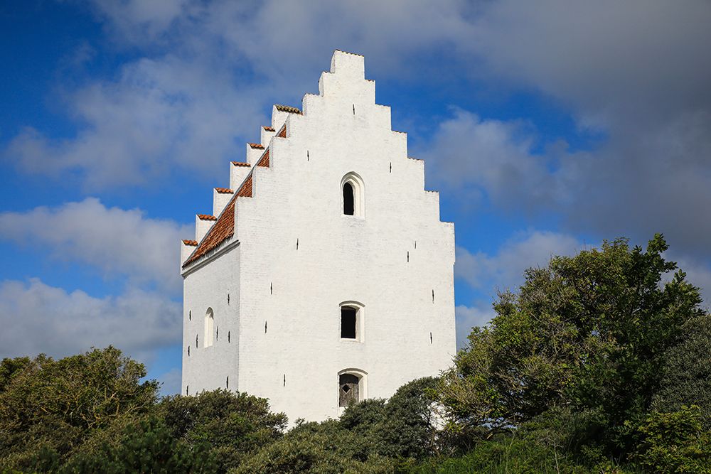 Skagen, Denmark. Laurentius Church, sand buried church art print by Jolly Sienda for $57.95 CAD