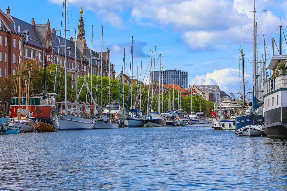 Copenhagen, Denmark. Copenhagens canals. art print by Jolly Sienda for $57.95 CAD