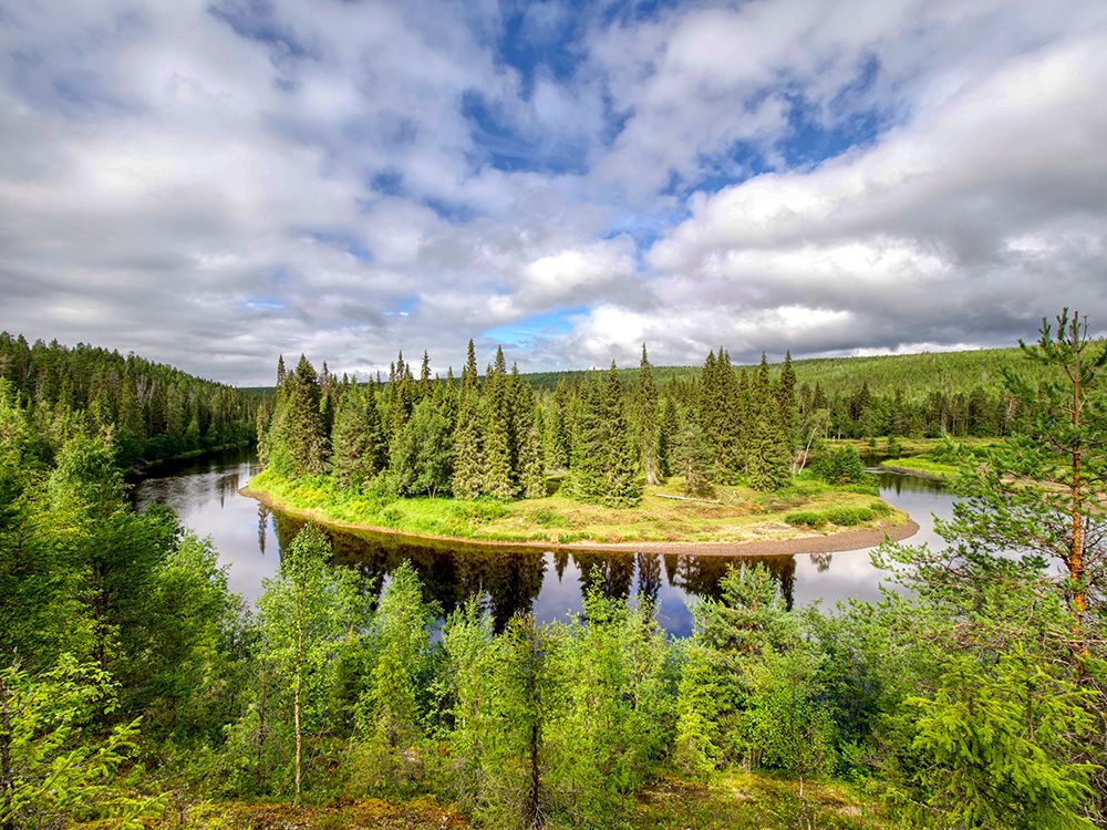 Finland, Kuusamo, Oulanka National Park. Oulanka river. art print by Michele Molinari for $57.95 CAD