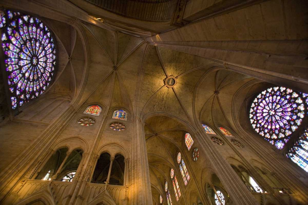 France, Paris Interior of Notre Dame Cathedral art print by Jim Zuckerman for $57.95 CAD