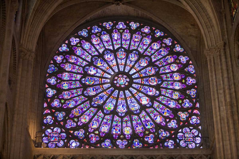 France, Paris Notre Dame Cathedral interior art print by Jim Zuckerman for $57.95 CAD