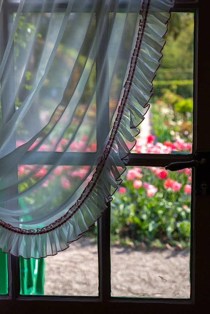 France-Giverny Looking out at garden from kitchen in Monets house art print by Jaynes Gallery for $57.95 CAD