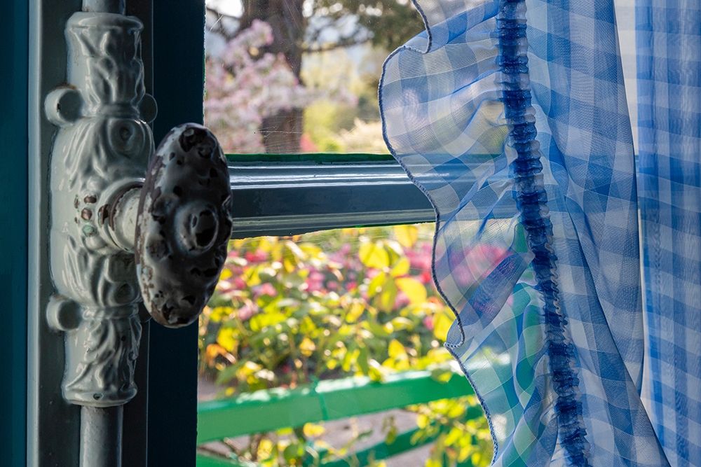 France-Giverny Looking out at garden from kitchen in Monets house art print by Jaynes Gallery for $57.95 CAD
