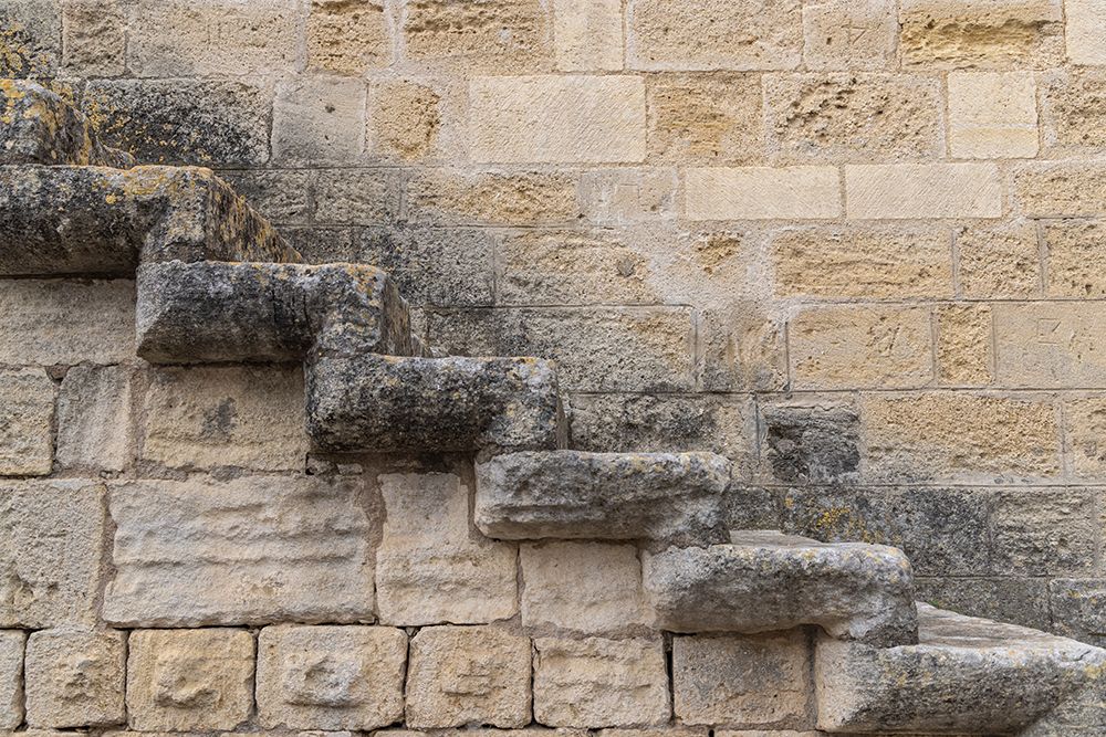 Aigues-Mortes-Gard-Occitania-France Stone steps on the old city wall of Aigues-Mortes art print by Emily M. Wilson for $57.95 CAD