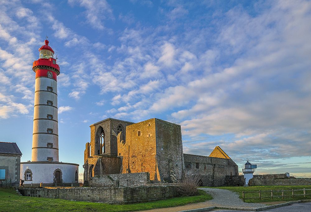 France-BPlougonvelin Ruins of the Abbey of Saint Mathieu and the Saint Mathieu Lighthouse art print by Hollice Looney for $57.95 CAD