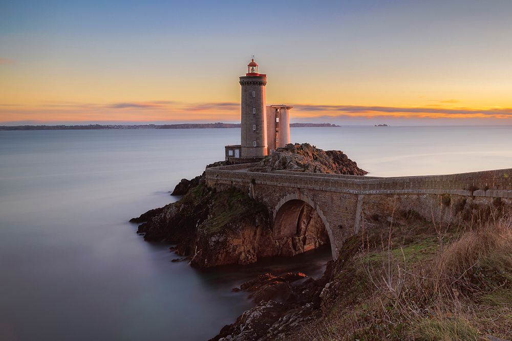 France-Brittany Finisterre-Plouzane Petit Minou Lighthouse art print by Hollice Looney for $57.95 CAD