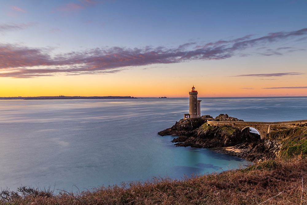 France-Brittany Finisterre-Plouzane Petit Minou Lighthouse art print by Hollice Looney for $57.95 CAD