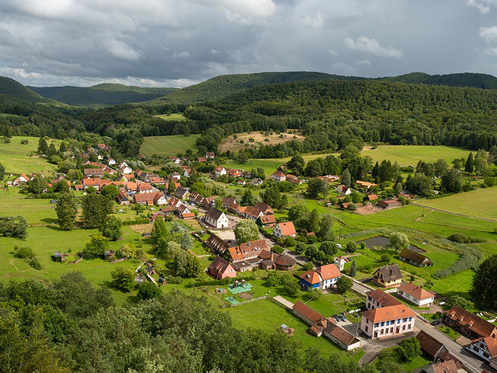 Obersteinbach in the Palatinate Forest, Vosges du Nord a nature reserve. France, Grand Est. art print by Martin Zwick for $57.95 CAD