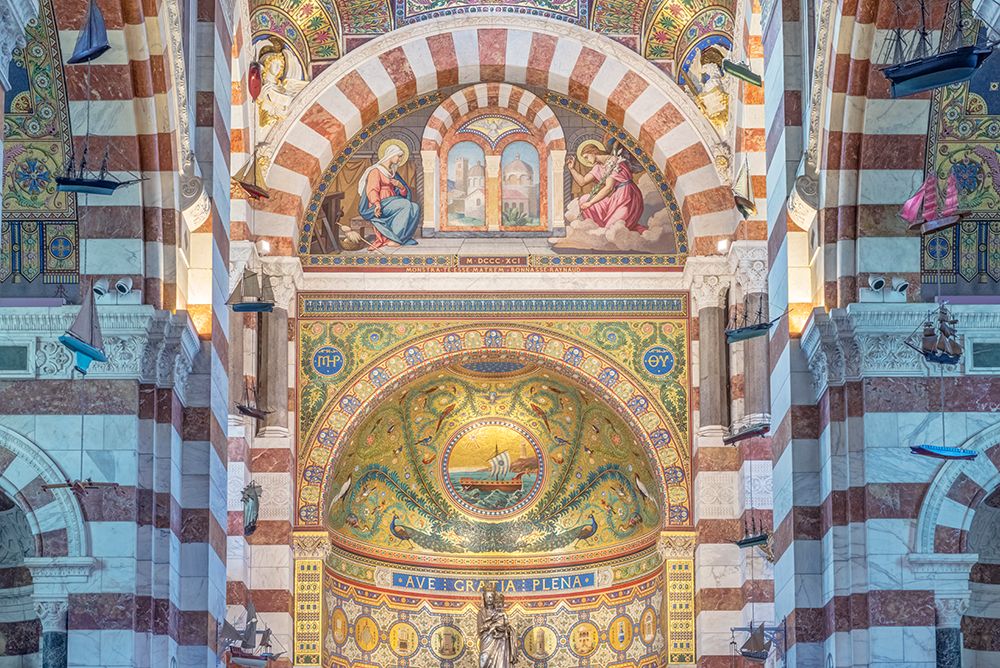 France, Provence. Marseille. Notre Dame de la Garde Interior. art print by Rob Tilley for $57.95 CAD