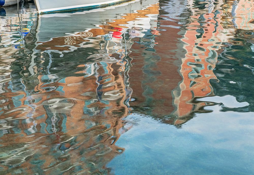 France, Provence. Villefranche-sur-Mer, harbor reflections art print by Rob Tilley for $57.95 CAD