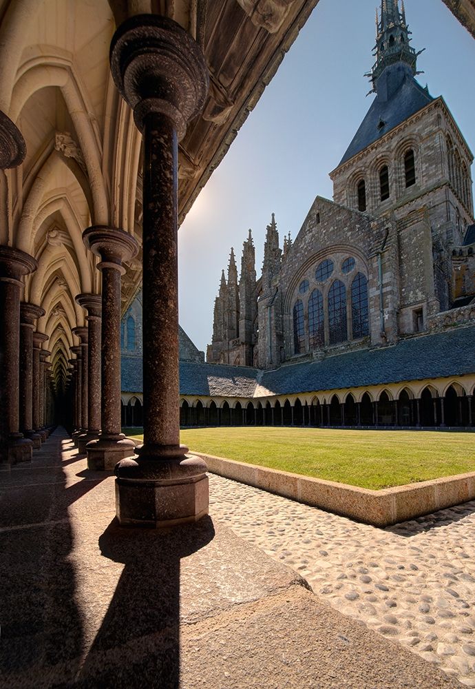 Abbey at Mont Saint-Michel on the Normandy coast of France art print by Steve Mohlenkamp for $57.95 CAD