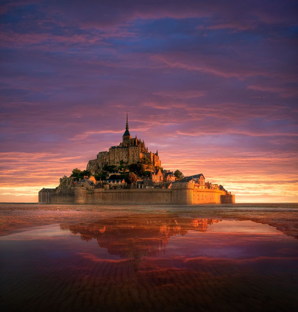Mont Saint-Michel on the Normandy coast of France art print by Steve Mohlenkamp for $57.95 CAD
