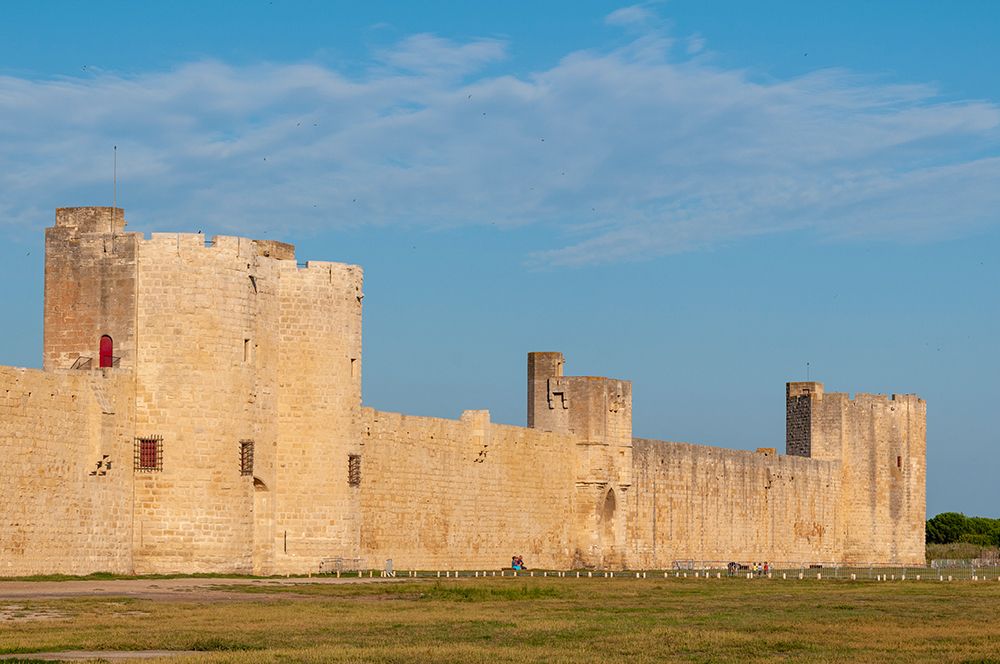 A scenic view of the Aigues Mortes city walls Aigues Mortes-Gard-Languedoc Roussillon-France art print by Sergio Pitamitz for $57.95 CAD