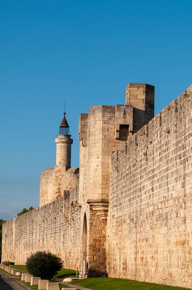 A scenic view of a gate in the Aigues Mortes city wall Gard-Languedoc Roussillon-France art print by Sergio Pitamitz for $57.95 CAD