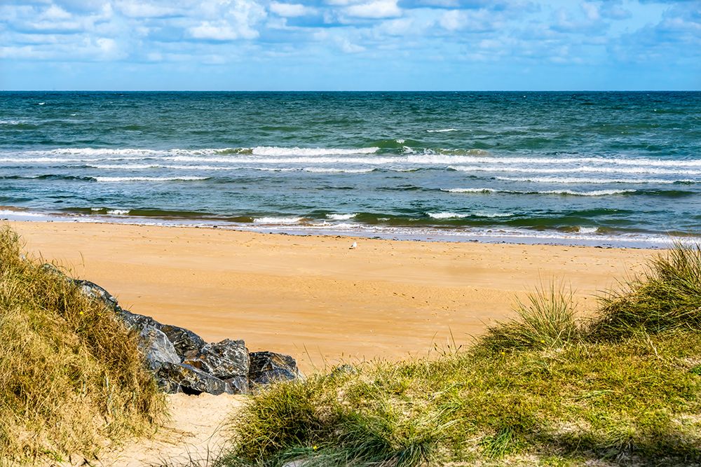 Omaha Beach- Normandy- France art print by William Perry for $57.95 CAD
