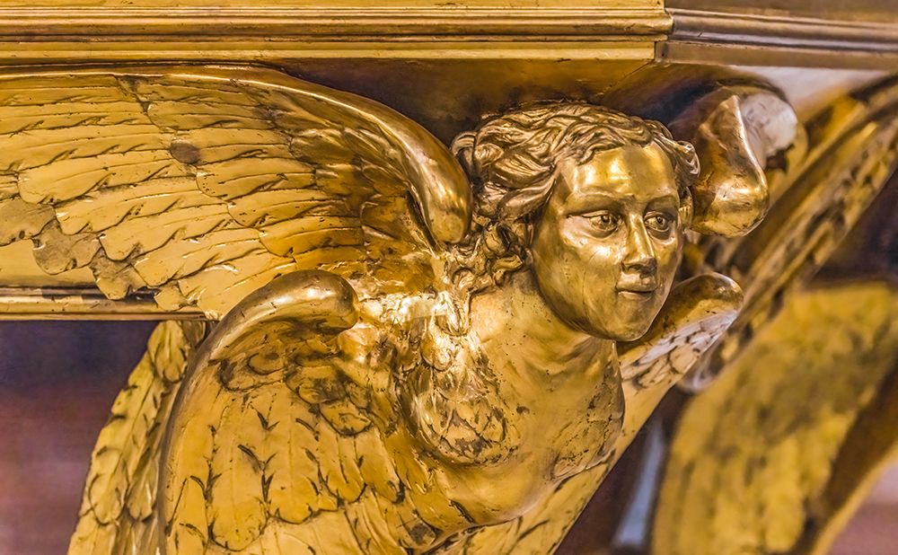 Golden angel-Marseille Cathedral Basilica-Marseille-France. Constructed 1800s art print by William Perry for $57.95 CAD