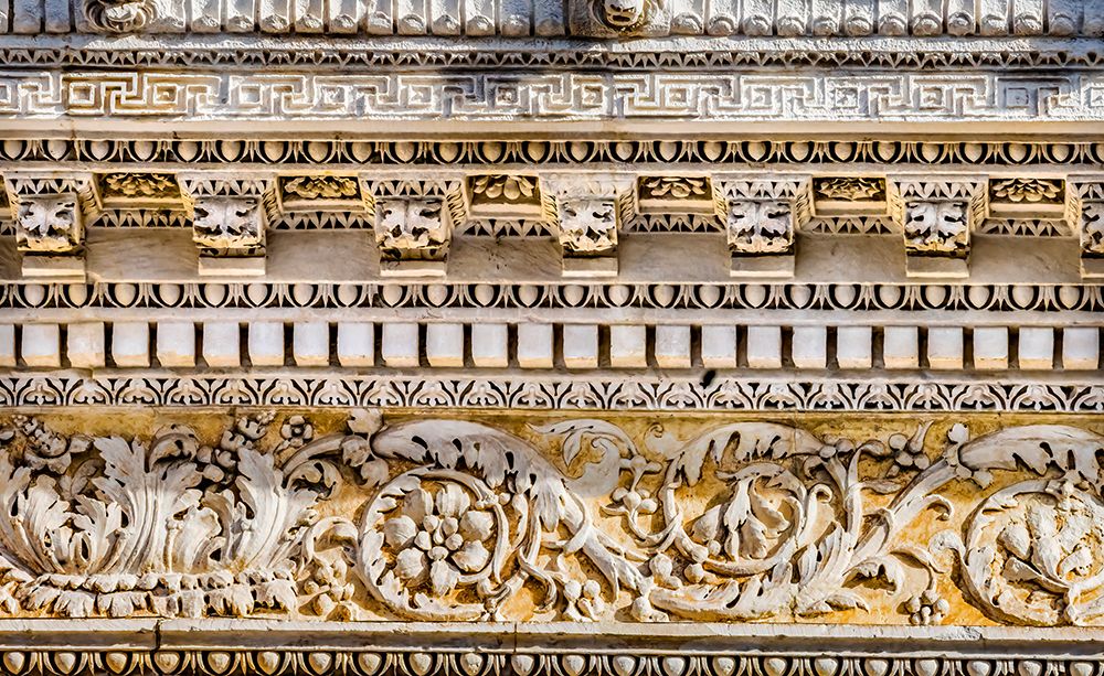 Decorations Maison Carree-Nimes-Gard-France. Temple created in 7 AD. art print by William Perry for $57.95 CAD