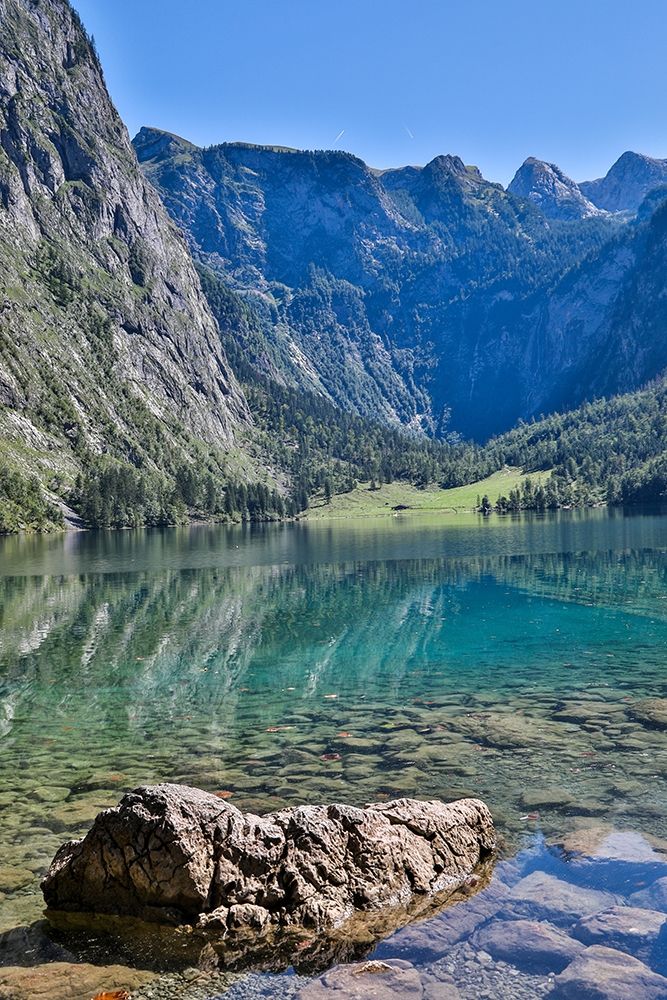 Germany-Bavaria-Schoenau am Konigssee-Lake Obersee art print by Hollice Looney for $57.95 CAD