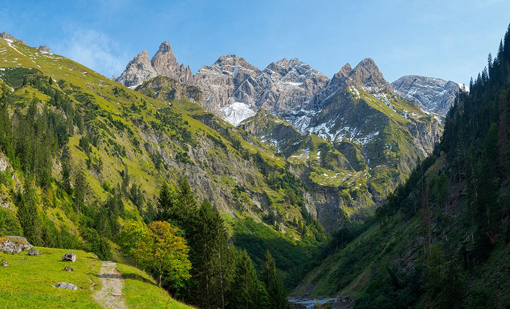 Mount Trettachspitze and mount Madelegabel in the Allgau Alps-Germany-Bavaria art print by Martin Zwick for $57.95 CAD