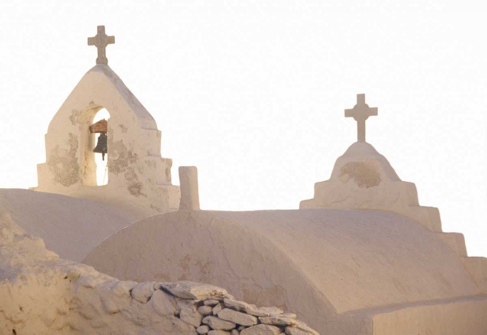 Greece, Cyclades, Mykonos Bell of a Church art print by Nancy Noble Gardner for $57.95 CAD