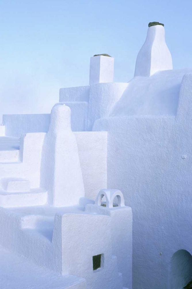 Greece, Santorini Chimneys of medieval homes art print by Nancy Noble Gardner for $57.95 CAD