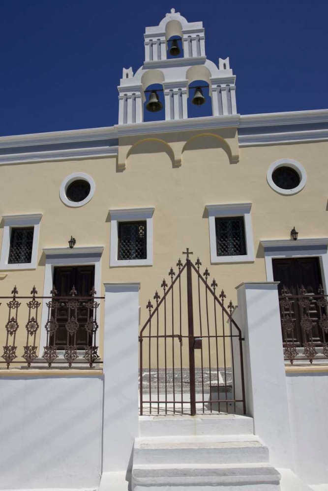 Greece, Santorini Gate to Greek Orthodox church art print by Bill Young for $57.95 CAD