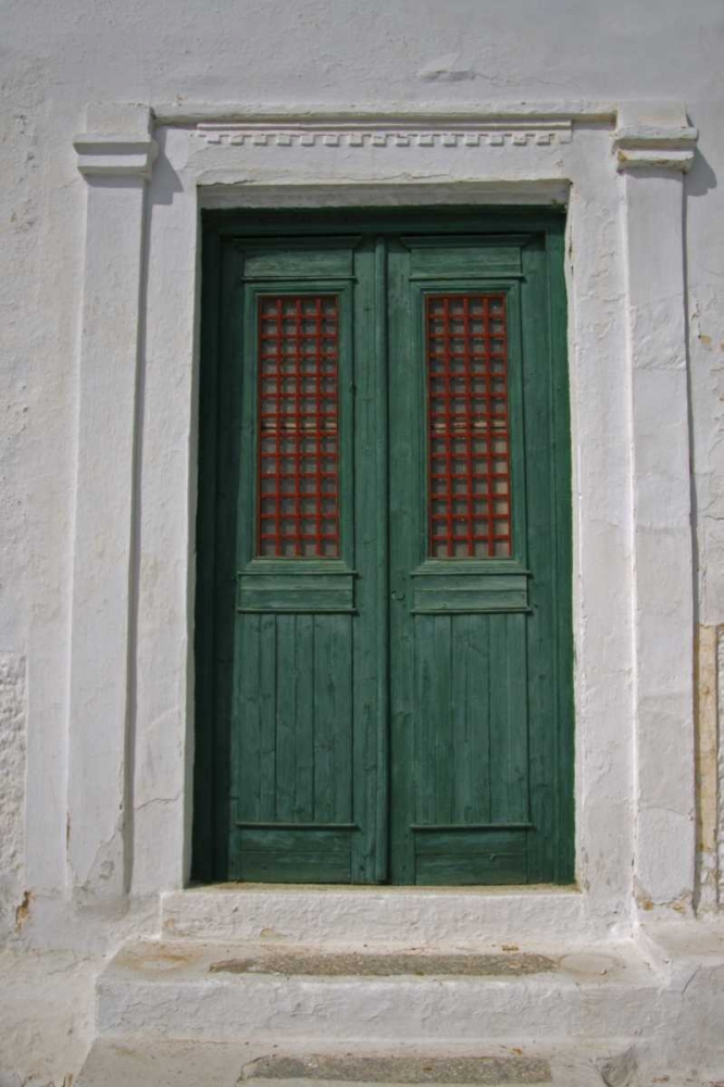 Greece, Chora Doorway to Neo- Classical house art print by Nancy Noble Gardner for $57.95 CAD